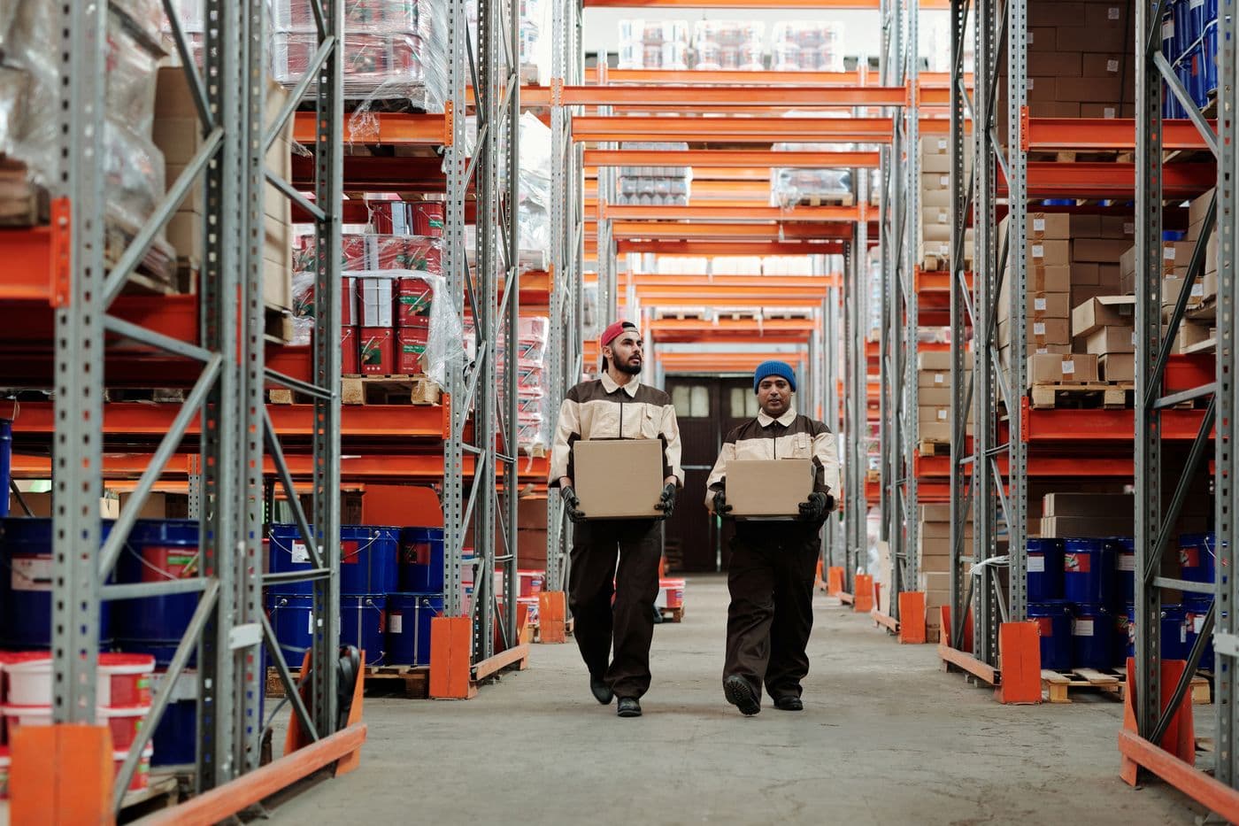 Coordinated warehouse operation supporting shared industrial production and distribution